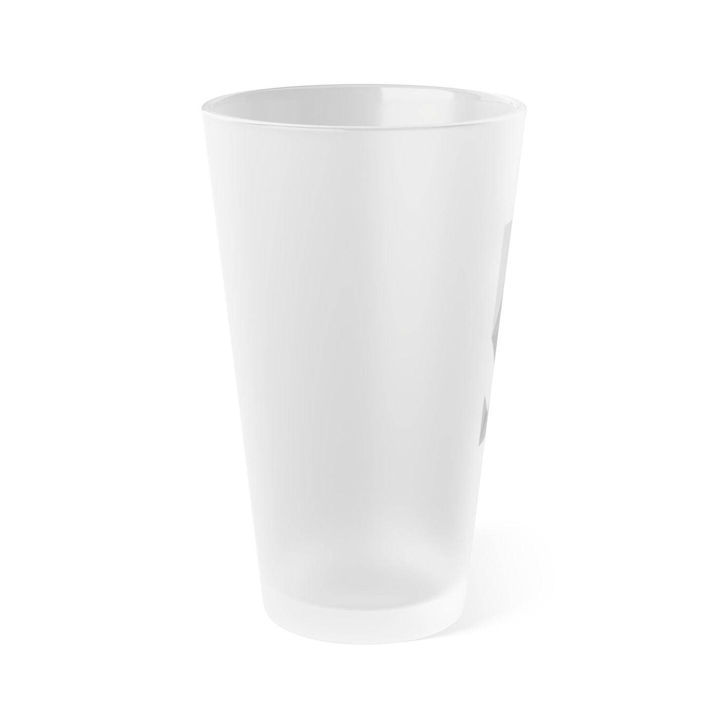 Origami Frosted Pint Glass, 16oz