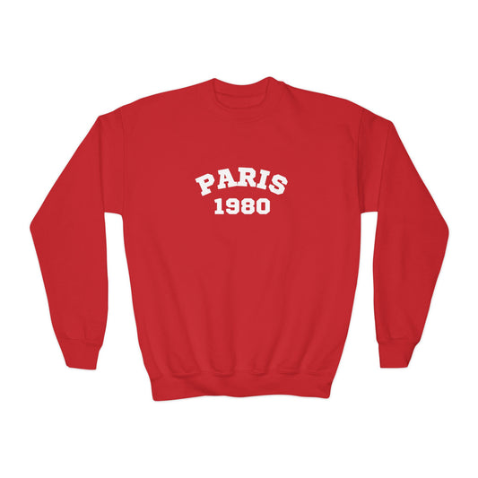 1980 Youth Kids Crewneck Sweatshirt