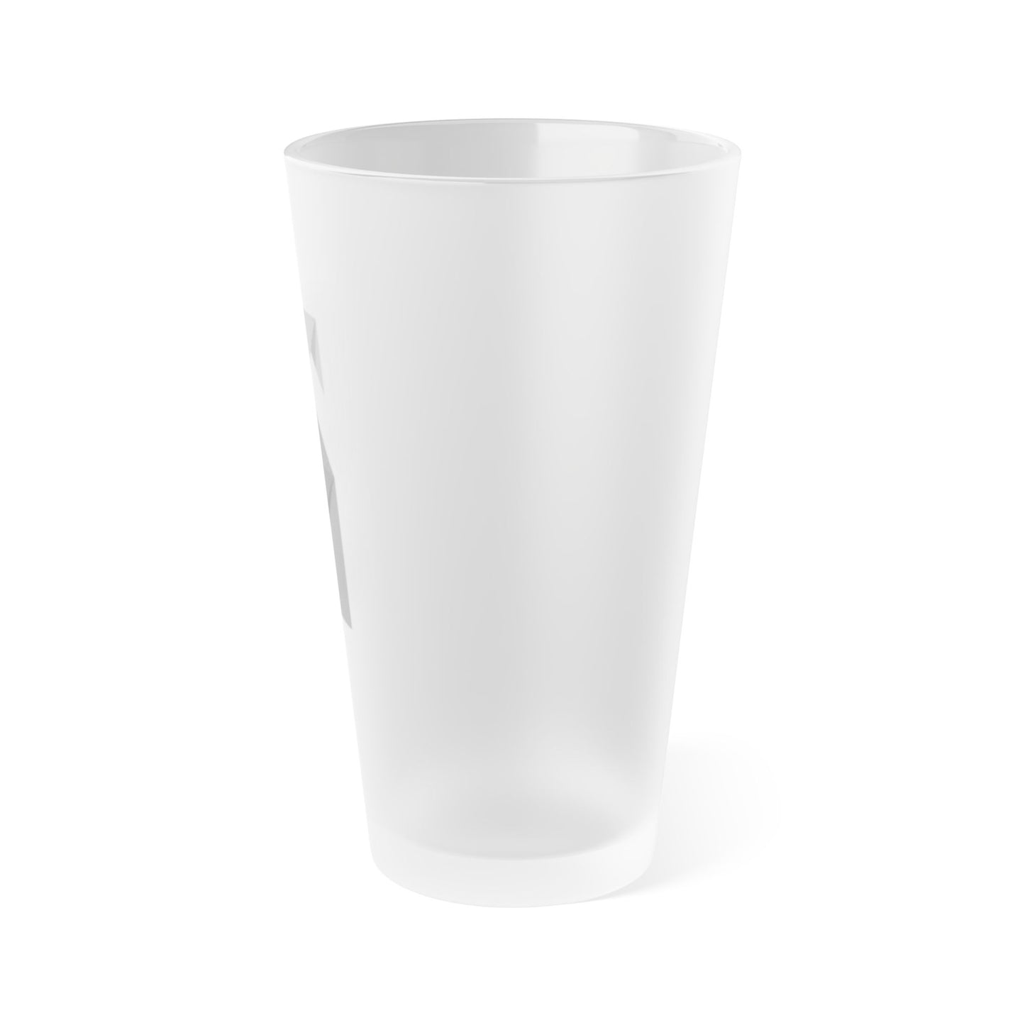 Origami Frosted Pint Glass, 16oz